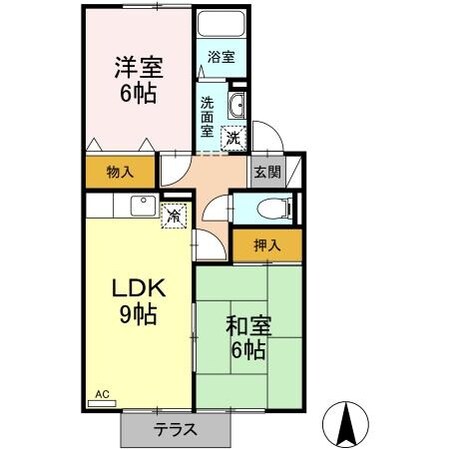 木屋瀬駅 徒歩1分 1階の物件間取画像